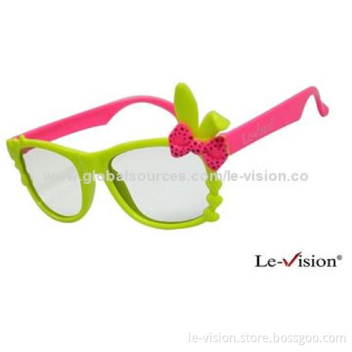 Plastic Frame Children's Polarized 3D Glasses for Passive Digital Cinema
